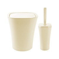 Набір для ванної кімнати Planet Household Papillon 2 предмети кремовий (6890)