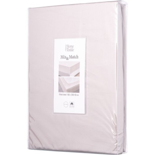 Простирадло Ardesto на резинці Mix&Match сатин 160х200+30 см айворі (ART1620FSC)