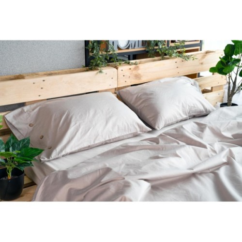 Простирадло Ardesto на резинці Mix&Match сатин 160х200+30 см айворі (ART1620FSC)