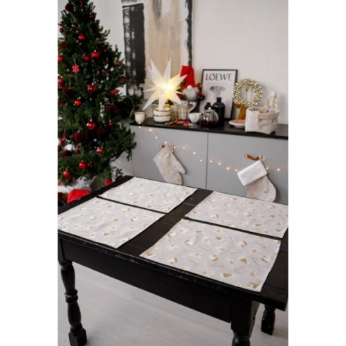 Серветка на стіл Прованс Шапочки на бежевому 35х45 см (036836)