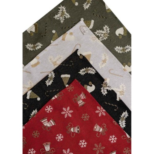 Серветка на стіл Прованс Шапочки на бежевому 35х45 см (036836)