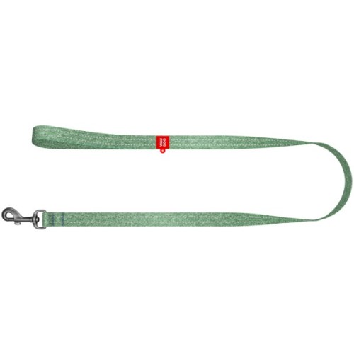 Повідець для собак WAUDOG Re-cotton світловідбивний M Ш 20 мм Д 300 см зелений (031018)