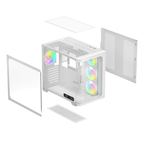 Корпус для ПК OCYPUS IOTA C70 WH CURVE ARGB DIGITAL (IOTA-C70-WHD400CD-GL)