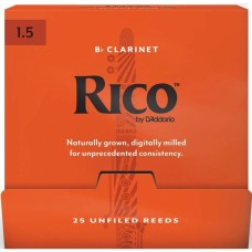 Тростина для кларнета D'Addario Rico - Bb Clarinet #1.5 - 25 Box (RCA0115-B25)
