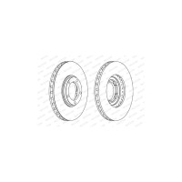 Гальмівний диск FERODO DDF1658