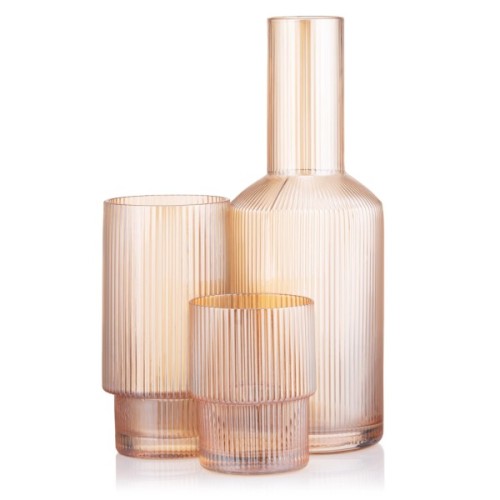 Набір склянок Ardesto 380мл, 2шт, скло, золотистий (AR2638GG)