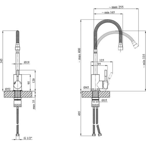 Змішувач Kroner Klassisch-ESG035-1 (CV023002)