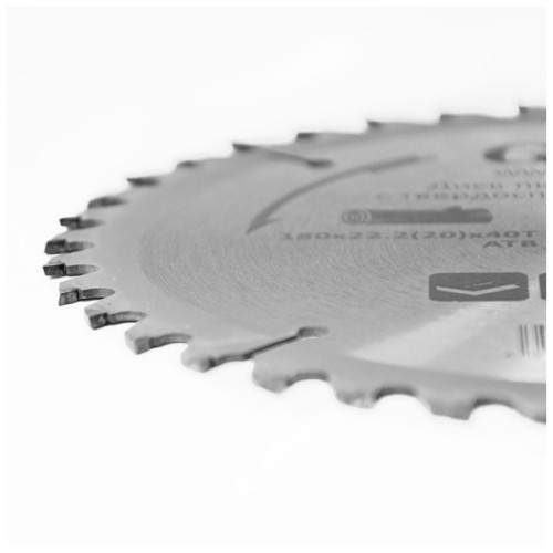 Диск пильний Grad по дереву з твердосплавними напайками Ø180×22.2(20)×40Т, 8000об/хв GRAD (1957545) (1957545)