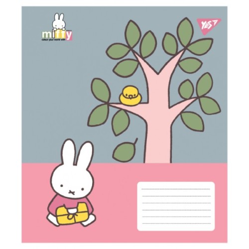 Зошит Yes Miffy Spring А5 12 аркушів коса лінія (767626)