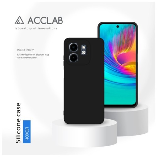Чохол до мобільного телефона ACCLAB Silicone Case Infinix Smart 9 Black (1283126601354)