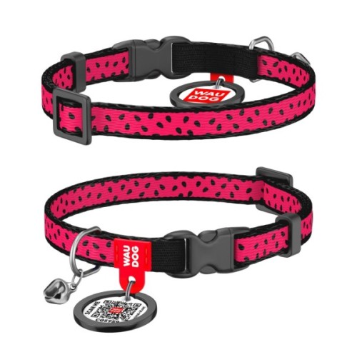 Нашийник для тварин WAUDOG Кавун з QR паспортом XS 20-30 см (5269)