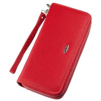 Гаманець Kivi З зернистої екошкіри Червоний (19042)