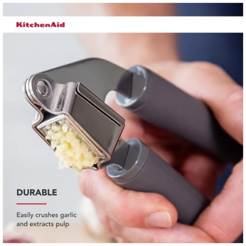 Прес для часнику KitchenAid Coreline 19 см сірий (KAS132OHCGG)