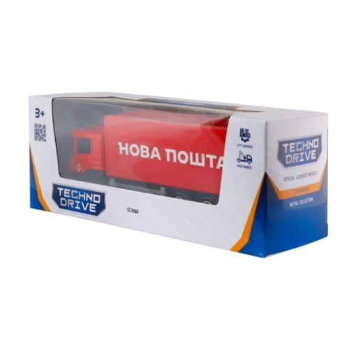 Машина TechnoDrive Scania Нова пошта (250414U)