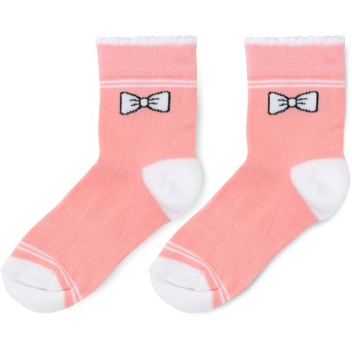 Шкарпетки дитячі BNM з бантиком (M0C0101-1271-7G-pink)