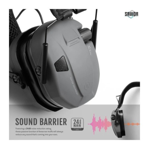 Тактичні навушники Savior Apollo Gray (EM-APPOLO-GRAY)