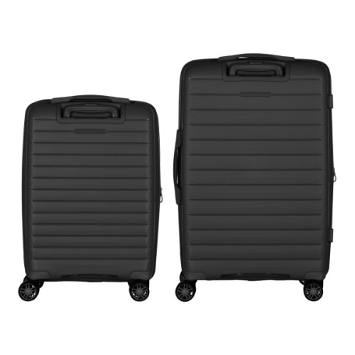 Набір валіз 2E Aero (M+S), чорні (2E-SPP-AERO-SET2-BK)