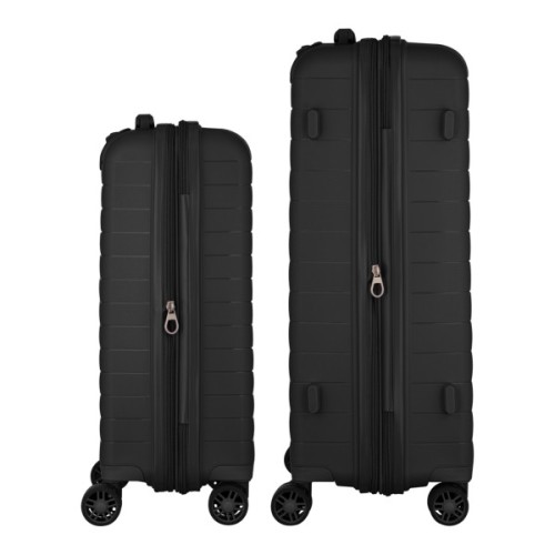 Набір валіз 2E Aero (M+S), чорні (2E-SPP-AERO-SET2-BK)