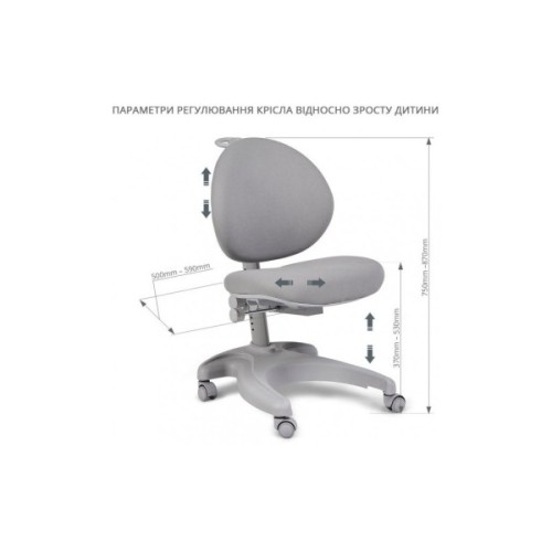 Дитяче крісло FunDesk Cielo Grey (6975788080299)