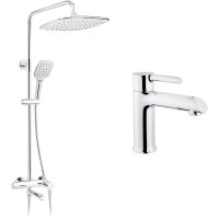 Душовий гарнітур Kroner Essen-C063 + змішувач Essen-C010 (CVS30215)