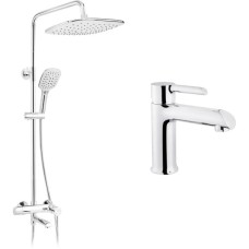 Душовий гарнітур Kroner Essen-C063 + змішувач Essen-C010 (CVS30215)