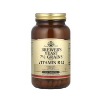 Вітамінно-мінеральний комплекс Solgar Пивні дріжджі з вітаміном B12, Brewer's Yeast, 7 1/2 Grains with Vitamin B12, (SOL-00400)