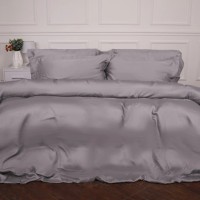Постільна білизна MirSon Tencel №06 Gray 160х220 полуторний Євро (2200009370489)