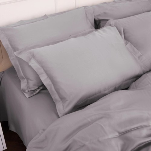 Постільна білизна MirSon Tencel №06 Gray 160х220 полуторний Євро (2200009370489)