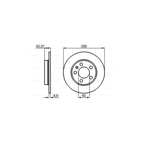Гальмівний диск Bosch 0 986 478 481