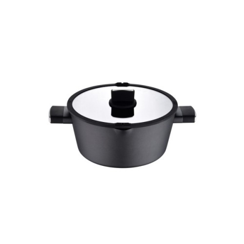 Каструля Bergner Ion, з кришкою 6 л (BG-35802-BK)