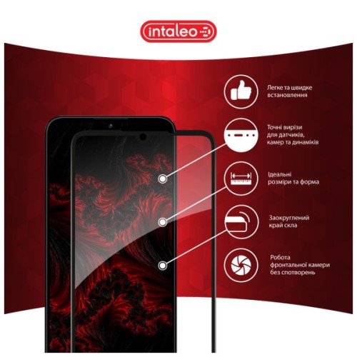 Скло захисне Intaleo Full Glue ZTE Blade A55 Black (1283126598746)