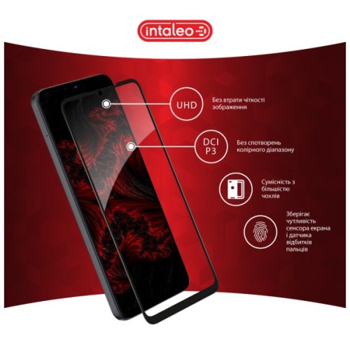 Скло захисне Intaleo Full Glue ZTE Blade A55 Black (1283126598746)