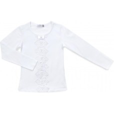 Кофта дитяча Matilda з мереживом (6689-140G-white)