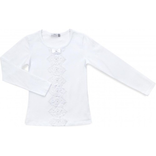 Кофта дитяча Matilda з мереживом (6689-140G-white)