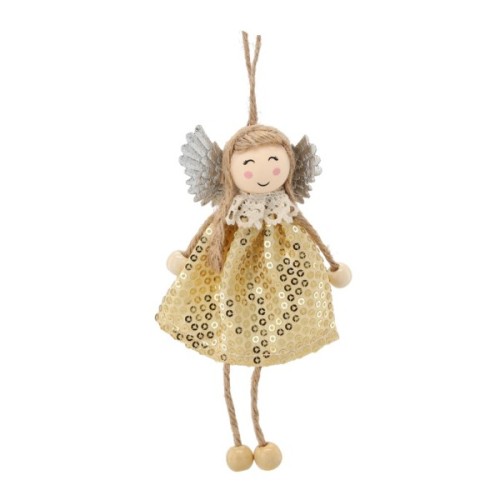 Ялинкова іграшка Chomik Фея" блискітки 7,5х16 см (5900779900615_2)