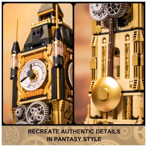 Конструктор Pantasy Original - Steampunk Парк Годинникова вежа в стилі стімпанк (85008)