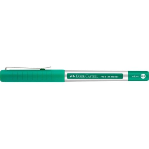 Ролер Faber-Castell Free Ink rollerball, колір чорнила зелений, 0,5 мм, одноразова (29140)