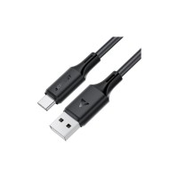 Дата кабель USB 2.0 AM to USB-C 1.2m 3A 60W silicone black Acefast (6974316284178)