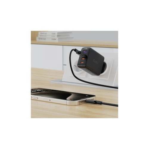 Дата кабель USB 2.0 AM to USB-C 1.2m 3A 60W silicone black Acefast (6974316284178)