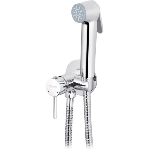 Душовий гарнітур Kroner Armada-W063 + змішувач Armada-W010 + змішувач Bidet-C082 (CVS30213)