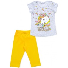 Піжама дитяча Matilda з єдинорогом (12269-3-128G-gray)