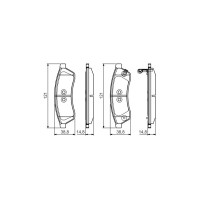 Гальмівні колодки Bosch 0 986 495 168