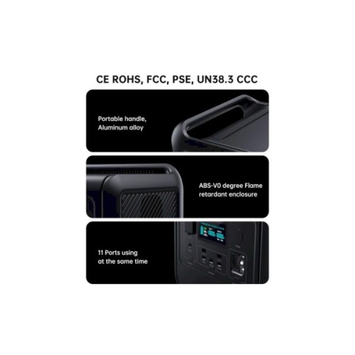 Зарядна станція Choetech BS060-EU-GY, 800W (BS060-EU-GY)