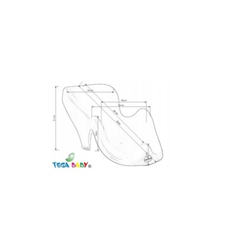 Гірка для купання Tega Baby антиковзка OWLS white (SO-003-103)