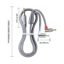 Кабель мультимедійний 3.5mm M to 2xRCA M 2.0m 90° corner Essager (EYPWT-MYA0G-P)