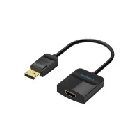 Перехідник DisplayPort M to HDMI F 0.15m black Vention (HBGBB)