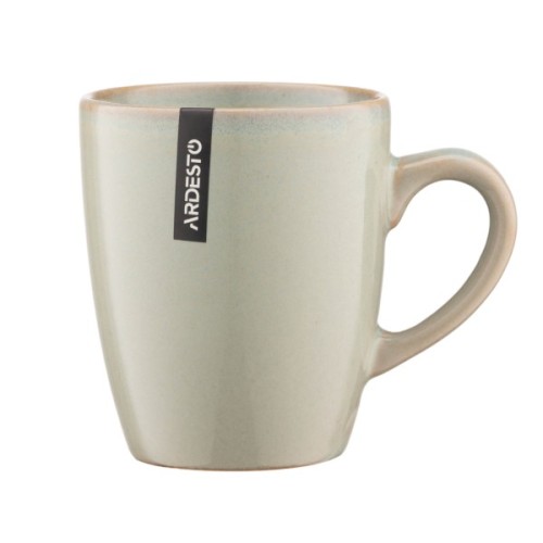 Чашка Ardesto Lecco, 390мл, кераміка, сірий (AR2939LRG)