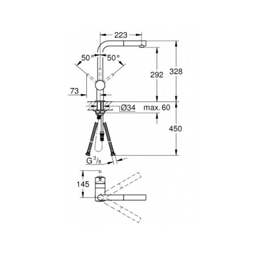 Змішувач Grohe MINTA ХРОМ (32168000)