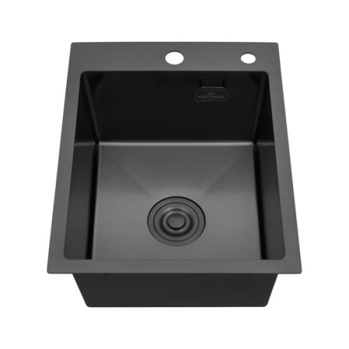 Мийка кухонна Kroner PVD Schwarze-4050HM (CV035374)