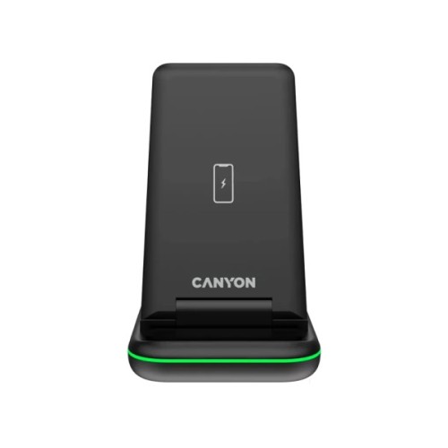 Зарядний пристрій Canyon WS- 304 Foldable 3in1 Wireless charger (CNS-WCS304B)